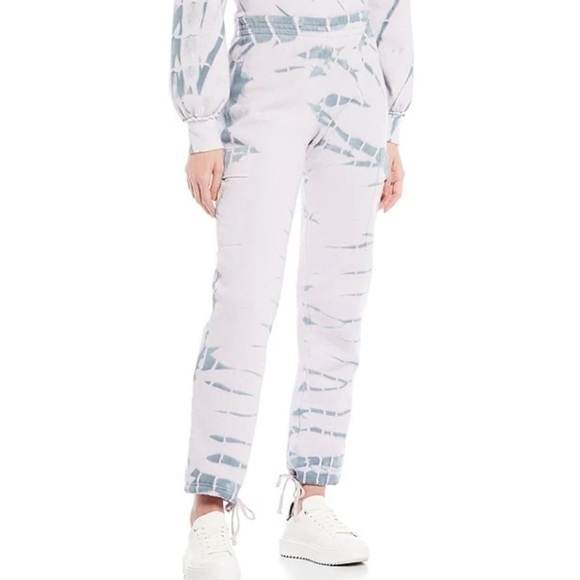 Wildfox‎ Nikki joggers medium NEW tie dye medium cargo pocket sides drawstring - Picture 1 of 6